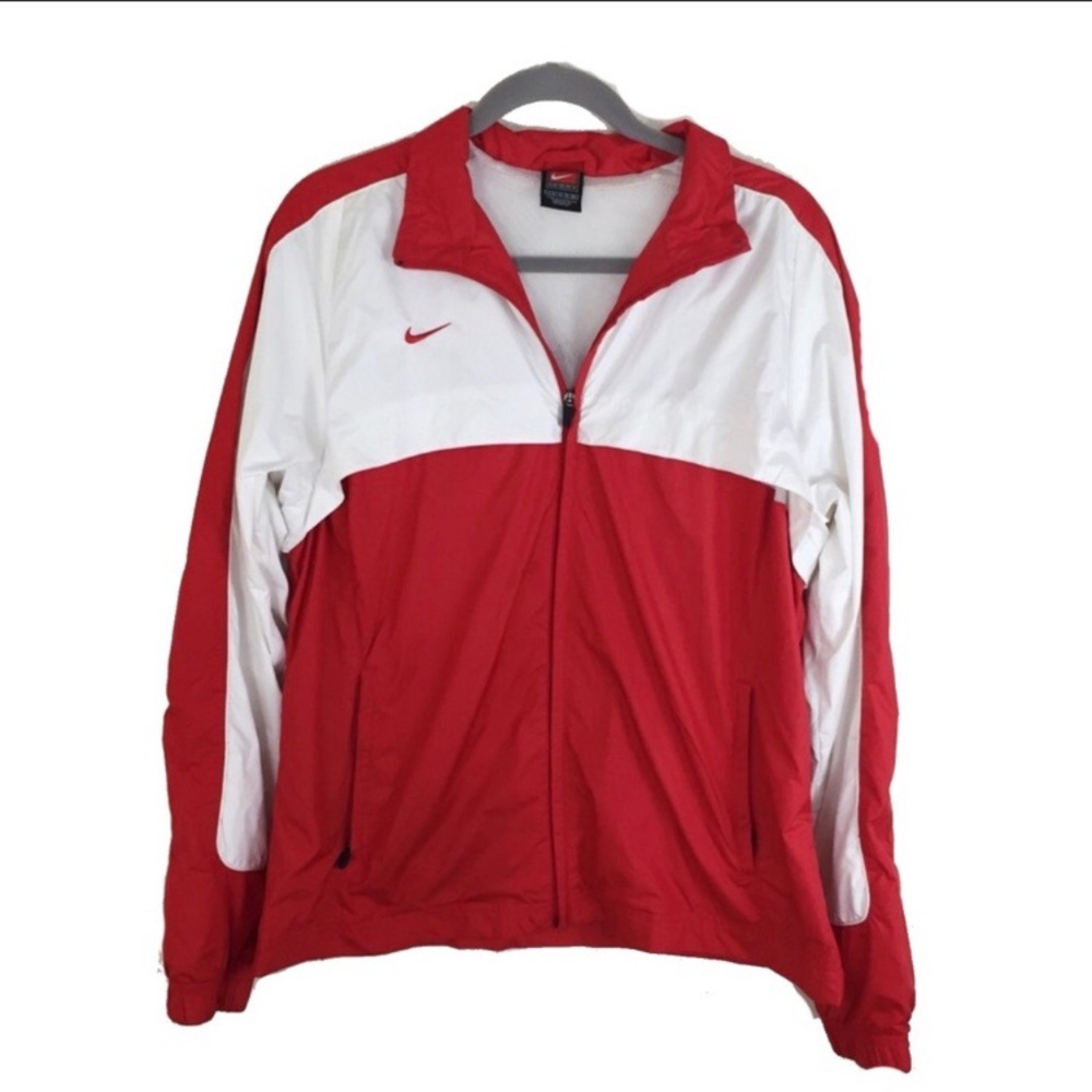 NIKE CARDINALS Red and White Sports Jacket Size XL